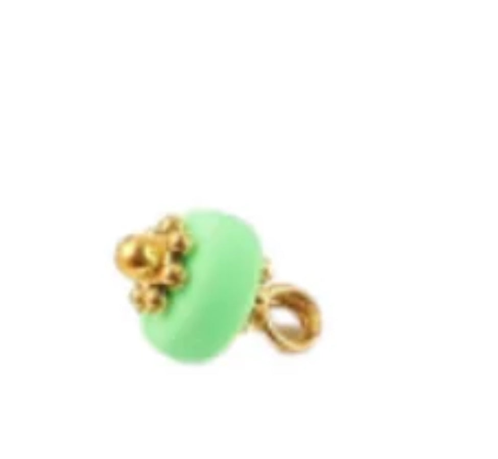 Gold Clay Polymer Charm Beads