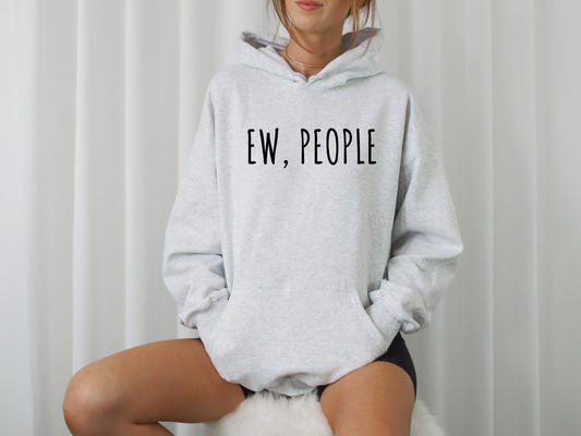 EW, PEOPLE HOODIE GREY